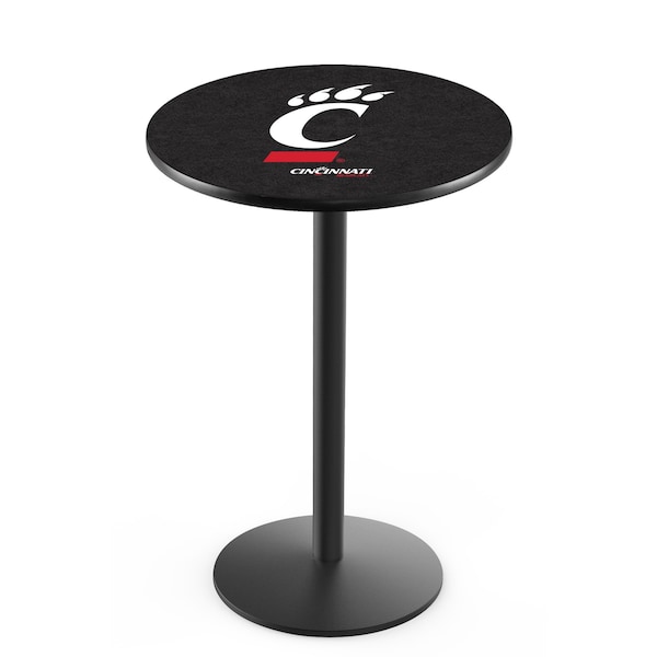 36" Blk Wrinkle Cincinnati Pub Table